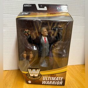 WWE Elite Collection Series 8 Ultimate Warrior Action Figure with Red Tie